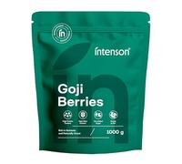 Intenson Bayas de Goji Secas, 1000 g, Superalimento Naturalmente Dulce, Alto Contenido en Fibra, Antioxidantes y Proteínas Vegetales, Vegano, Sin Gluten, Sin Azúcares Añadidos