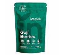 Intenson Bayas de Goji Secas, 500 g, Superalimento Naturalmente Dulce, Alto Contenido en Fibra, Antioxidantes y Proteínas Vegetales, Vegano, Sin Gluten, Sin Azúcares Añadidos