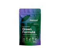 Intenson formula, Arándanos, Super Greens Powder, 300 g | Mezcla de Superalimentos con Chlorella, Espirulina, Ashwagandha con OPC y Moringa, Sin Azúcar, Naturalmente Endulzado