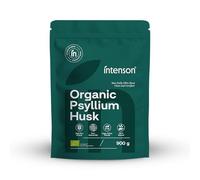 Intenson Psyllium Husk Orgánico, 900 g, Certificado Orgánico UE, Alto Contenido en Fibra, 100% Natural, Vegano, Apto para Dieta Keto, Sin Gluten, Sin Aditivos