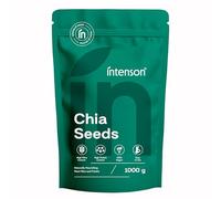 Intenson Semillas de Chía, 1000 g, Naturalmente Ricas en Fibra y Proteínas Vegetales, Veganas, Sin Gluten, Sin Azúcares Añadidos, Sin OGM