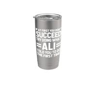 Intenta hacer lo que Ali te dijo que hicieras... gracioso dicho nombre Ali Vaso térmico de acero inoxidable de doble pared