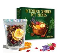 Intention - Mezcla de ollas a fuego lento, olla a fuego lento para estufa, popurrí con infusión de Reiki, kit de popurrí para un acogedor aroma en el hogar, meditación y espacios rituales, juego de 6