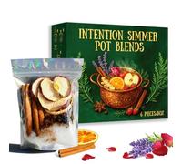 Intention - Mezcla de ollas a fuego lento, olla a fuego lento para estufa, popurrí con infusión de Reiki, kit de popurrí para un acogedor aroma en el hogar, meditación y espacios rituales, juego de 6