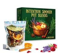 Intention - Mezcla de ollas a fuego lento, olla a fuego lento para estufa, popurrí con infusión de Reiki, kit de popurrí para un acogedor aroma en el hogar, meditación y espacios rituales, juego de 6