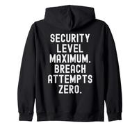 intentos de violación máxima de Nivel de Seguridad Cero Witty Sudadera con Capucha
