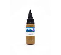INTENZE Tatuaje Colore Marron 30ml - Mustard - Original:Tinta vegana para tatuajes permanentes vivos, color para tatuajes permanentes, Stick&Poke con consistencia perfecta.