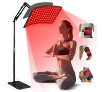 INTEO Terapia de luz roja para cuerpo, almohadilla de terapia de luz infrarroja roja con control de temporizador 660 nm 850 nm, dispositivo de terapia de luz para el hogar, para rodilla, hombro