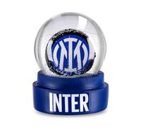 Inter - Bola de Nieve con el Logotipo del Inter, Bola de Nieve navideña con Efecto nevado, Globo de Nieve, Aficionados