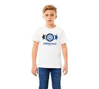 Inter - Camiseta con Escudo 2023/2024 Campeones de Italia, Celebra el Triunfo con la Camiseta Oficial 2 Estrellas. Camiseta de celebración Oficial, Varias Tallas Disponibles