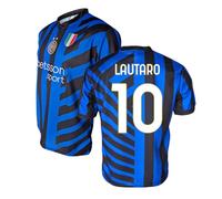 Inter - Camiseta Inter 2024/2025 Personalizable con Nombre y Número, Réplica Oficial, Azul, Negro, 100% Poliéster, Adulto y Niño. Ideal para Todos los Aficionados Nerazzurri