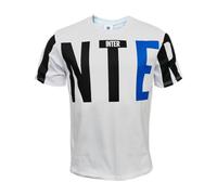 Inter Camiseta Oversized Wordmark Blanca Camiseta Hombre Unisex - Niños y Niños
