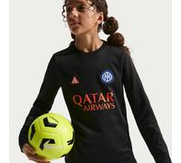 Inter de Milán Academy Pro SE Camiseta de fútbol de manga larga para antes del partido Nike ACG Dri-FIT - Niño/a - Negro XL