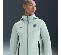 Inter de Milán Tech Windrunner Sudadera de tejido Fleece de fútbol Nike con capucha y cremallera completa - Hombre - Gris XS