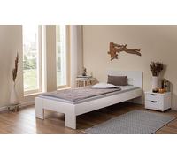 Inter Link - Cama Juvenil Doble Moderna - Sin Somier - Lacado Blanco - Annik - 90x200cm