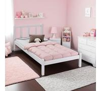 Inter Link Cama Moderna sin somier lacada en Blanco, 90 x 200 cm