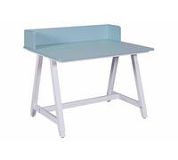 Inter Link - Escritorio Infantil - Escritorio Ajustable en Altura - para niños - con Accesorio - Mesa Estable - Habitación Infantil - Ergonómico - Mesa de Estudio y Trabajo - Blanco/Azul - Emmelie