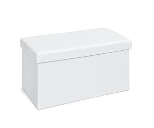 Inter Link Fold B2 Caja Plegable, Poliuretano, MDF, Blanco 76 x 38 x 38 cm