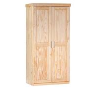 Inter Link Leon Armario 2 Puertas Pino Macizo 95x190x55cm