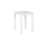 Inter Link - mesa Auxiliar de Madera - Mesita de Pino Macizo con Veta Natural - mesita Baja - 45 x 45 x 55 cm - Blanco