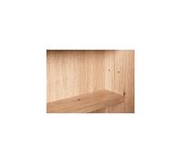 Inter Link Vitrina de colección para Figuras de Roble de 80x60cm | Ideal para coleccionistas: vitrina de pared de MDF y cristal para figuras maquetas y objetos decorativos protegidos del polvo