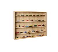 Inter Link - Vitrina de colección - Vitrina - Estantería de pared - Vitrina de cristal - Estantería de pared - Estantería colgante - MDF - Beige (Roble Artesanal), (80x60x9.5 cm) Artisario