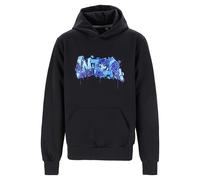 Inter - Sudadera con Capucha Bold Collection, colección Graffiti, Sudadera Ligera para niños, Fabricada en Italia, Producto Oficial, Color Negro, Talla 12 años