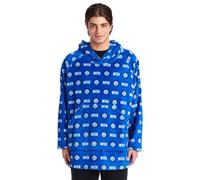 Inter - Sudadera con Capucha de Gran tamaño, Poncho, Manta Gigante, suéter, súper cómoda, Bolsillo Delantero. Fantasía Nerazzurra Logo Producto Oficial