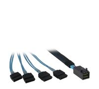 Inter-tech 0.5m sff 8643/4x sata 0,5 m negro, azul