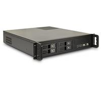 InteR-Tech 2U-2504 Supporto Nero (case Ipc Storage 2U-2504, O. Psu)
