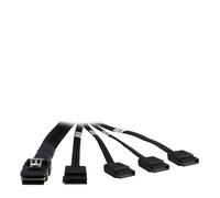 Inter-Tech Cable SATA 88885237 0,65 m Negro – Conectores macho rectos