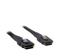 Inter-tech 88885238 cable serial attached scsi (sas) 0,5 m negro