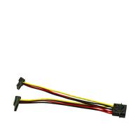 Inter-Tech 88885307 - Adaptador de CA (1 conector Molex a 2 SATA Power 90°, 0,15 m)