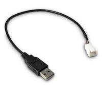 Inter-Tech 88885450 USB 3pin Negro Adaptador de Cable - Adaptador para Cable (USB, 3pin, 0,3 m, Negro)