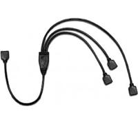 Inter-Tech 88885466 adaptador de cable 4pin RGB 3x 4pin RGB Negro - Adaptador para cable (4pin RGB, 3x 4pin RGB, 0,48 m, Negro)