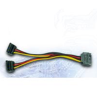 Inter-tech 88885532 cable de sata 0,15 m sata de 15 pines 2 x sata de