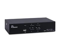 Inter-Tech 88887201 IPC KVM Switch AS-41DA DVI metálico