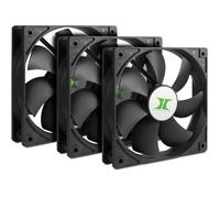 Inter-Tech Ventilador para PC 88887289 12 cm Negro 3 piezas