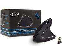 Inter-Tech - Ratón AC KM-206R - vertical ergonómico para diestros, 6 botones, inalámbrico