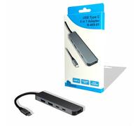 Inter-Tech Adaptador Argus H-469-01 5 en 1 USB-C, HDMI 4K, PD100W