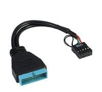 Inter-Tech - Adaptador de USB 3.0 sobre USB 2.0 de 9 Pines