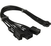 Inter-Tech Adaptador GPU-02 (12 + 4 pines) a PCIe de 3 x 8 pines, 34 cm
