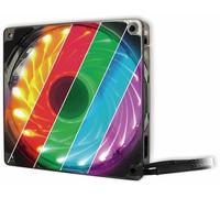 Inter-Tech Argus L-12025 Aura RGB - Ventilador para Torre de Ordenador, Color Negro y Transparente