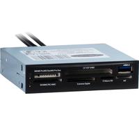 Inter-Tech 88884054 - Lector de Tarjetas AC CI-01 BK (3,5 Pulgadas, USB 3.0)