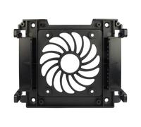 Inter-Tech Einbaurahmen 88885214 Negro, Marco de Montaje 1 Bahía 5,25 para 1 HDD/SSD 2,5/3,5 y 1 Ventilador 12 cm
