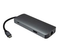 Inter-Tech Adaptador Argus H-428 7 en 1, USB C, HDMI 4K, PD 100 W