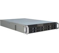 Inter-tech ipc 2u-2408 estante negro, acero inoxidable