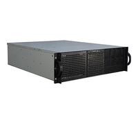 Inter-Tech Caja Rack 3U 3U-30240 - ATX/Flex-ATX/Mini-ITX Acero Negro USB 3.2 Sin fuente