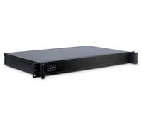 Inter-Tech IPC-K-126L carcasa de ordenador Estante Negro - Caja de ordenador (Estante, Servidor, Acero, Mini-ITX, Negro, 1U)