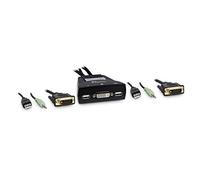Inter-Tech KVM-LS-21DA DVI Interruptor Pantalla, Teclado y ratón Negro